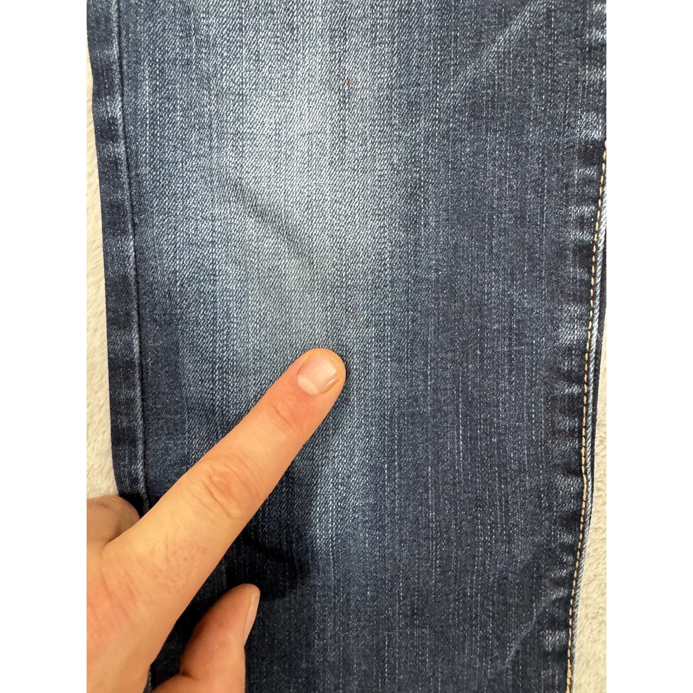 American Eagle Outfitters Jeans‎ Womens 8 Blue Skinny Viscose Stretch Whiskered - Picture 5 of 16
